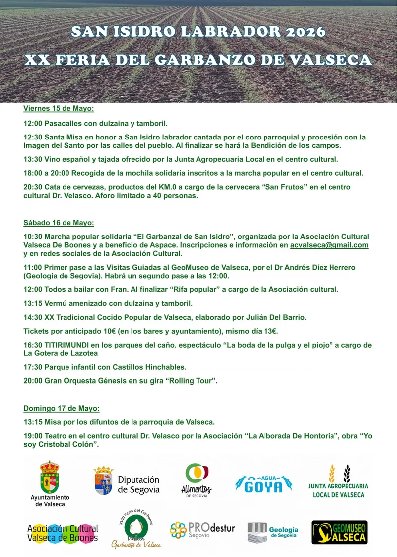 Valseca celebra la XX edición de su Feria del Garbanzo