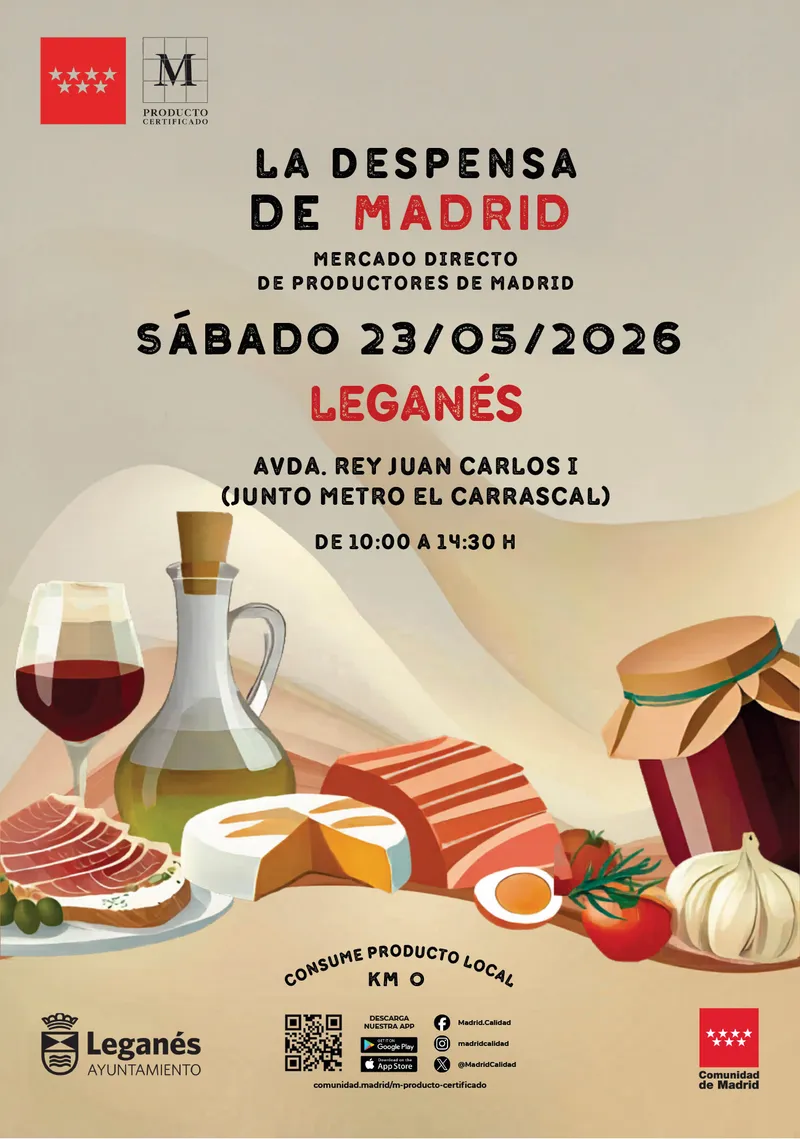Leganés celebra La Despensa de Madrid con 20 productores agroalimentarios locales