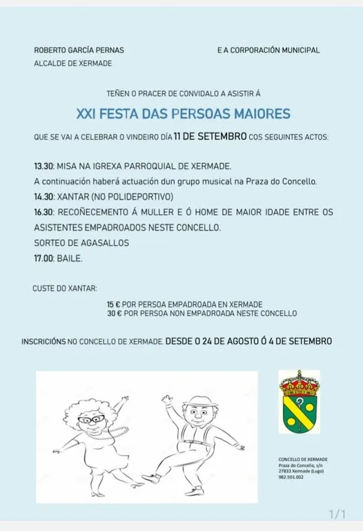 Xermade organiza una excursión al teatro en Santiago por 5 euros