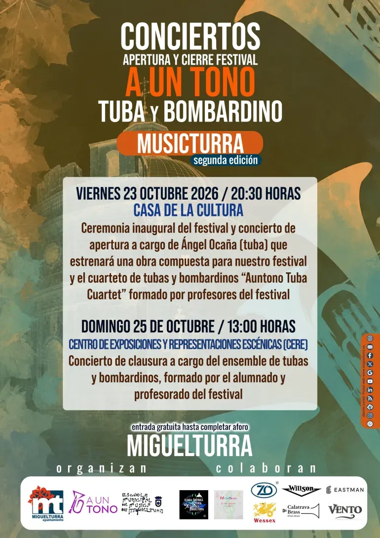 Miguelturra celebra el Festival de Tuba y Bombardino "A un tono"