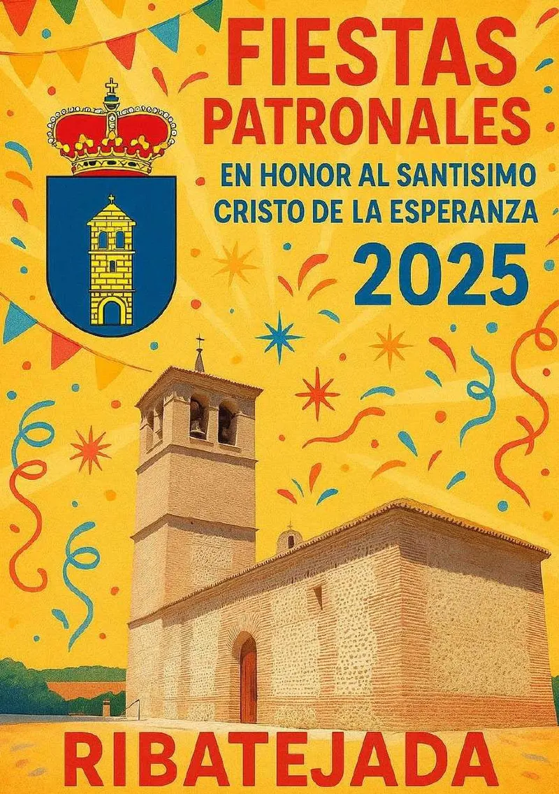 Ribatejada anuncia su programa de fiestas del Santísimo Cristo de la Esperanza 2025
