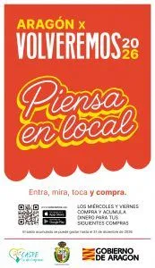 Caspe impulsa el comercio local con la campaña 'Volveremos 2026'