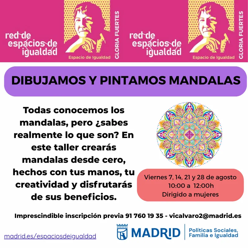 Taller gratuito de mandalas para mujeres en Vicálvaro