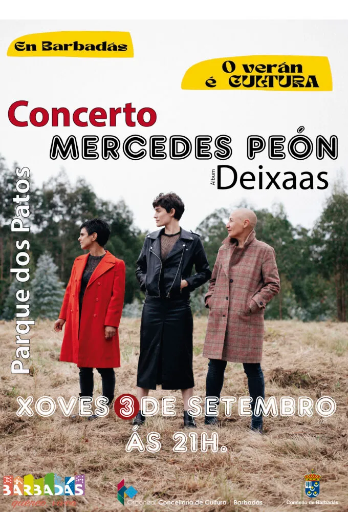 Mercedes Peón cierra el ciclo cultural de Barbadás con su concierto 'Déixaas'