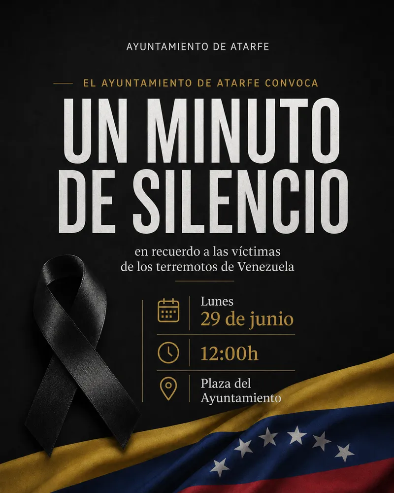 Atarfe se une a la solidaridad con Venezuela guardando un minuto de silencio