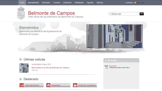 Belmonte de Campos estrena portal municipal para informar a sus vecinos