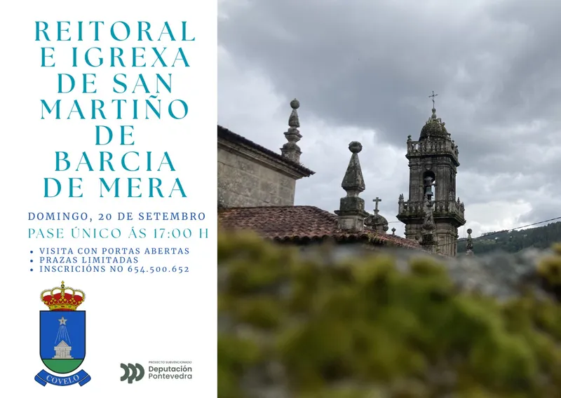 Covelo abre las puertas de la iglesia y rectoral de San Martiño de Barcia de Mera