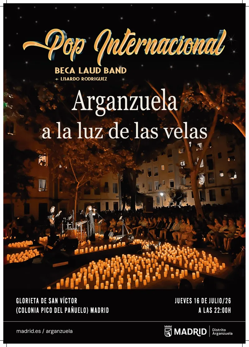 Arganzuela se ilumina con música en vivo en 'Arganzuela a la luz de las velas'