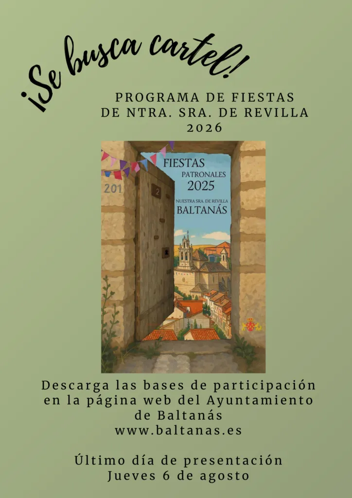 Baltanás convoca concurso para el cartel de las Fiestas de Ntra. Sra. de Revilla 2026