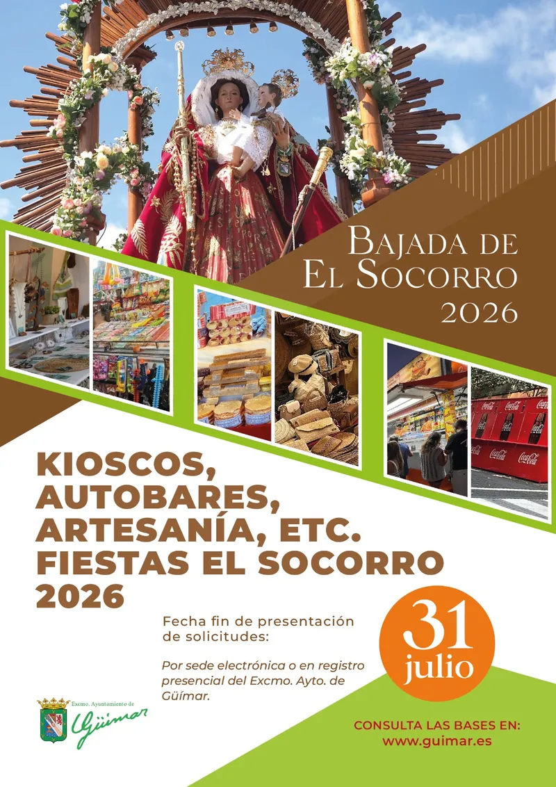 Güímar abre el plazo para solicitar puestos en las Fiestas del Socorro 2026