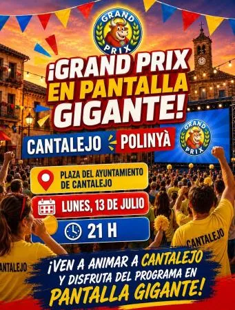 Cantalejo invita a disfrutar del Grand Prix en pantalla gigante en la Plaza de España