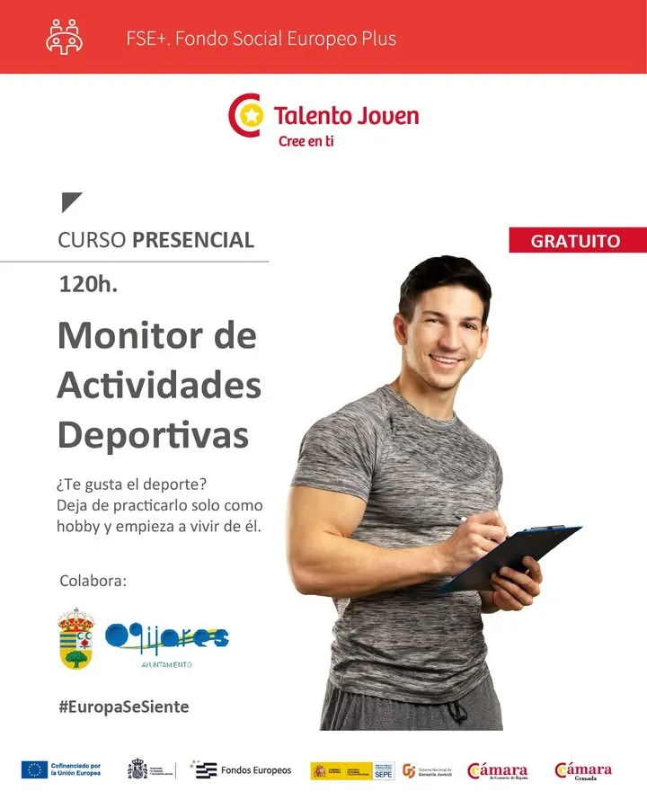 Ogíjares ofrece curso gratuito de monitor deportivo para jóvenes desempleados