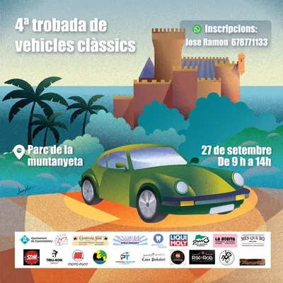 Castelldefels celebra la 4ª Trobada de Vehicles Clàssics amb més de 100 exemplars