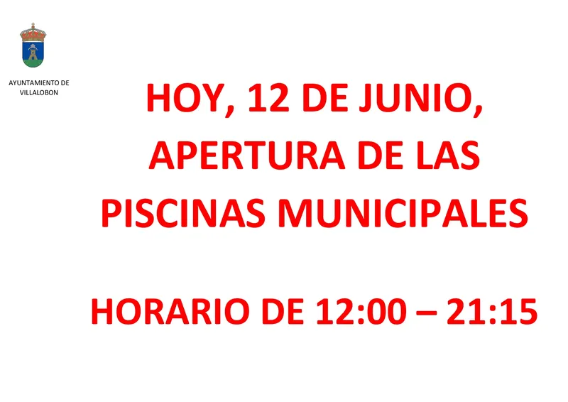 Villalobón abre sus piscinas municipales el 15 de junio para la temporada de verano