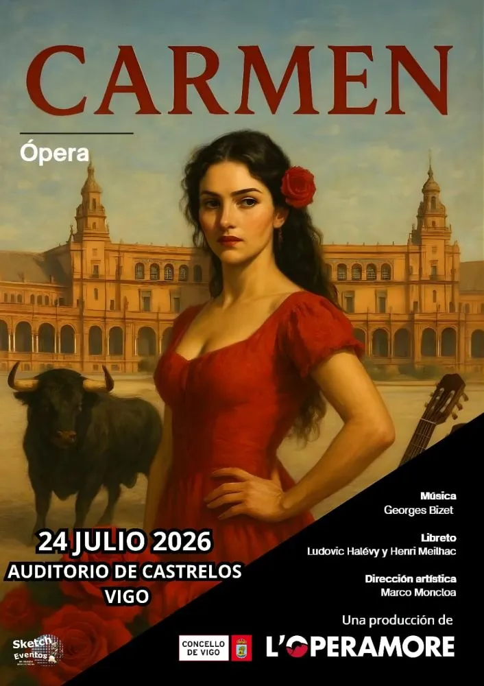 La ópera 'Carmen' llega al Auditorio de Castrelos de Vigo el 24 de julio
