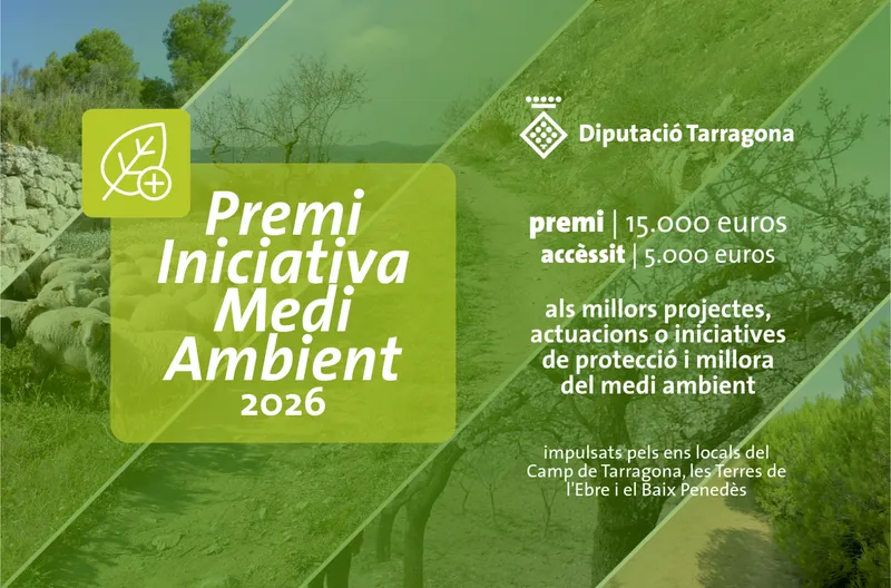 Diputación de Tarragona abre el plazo para el 22º Premio Iniciativa Medio Ambiente