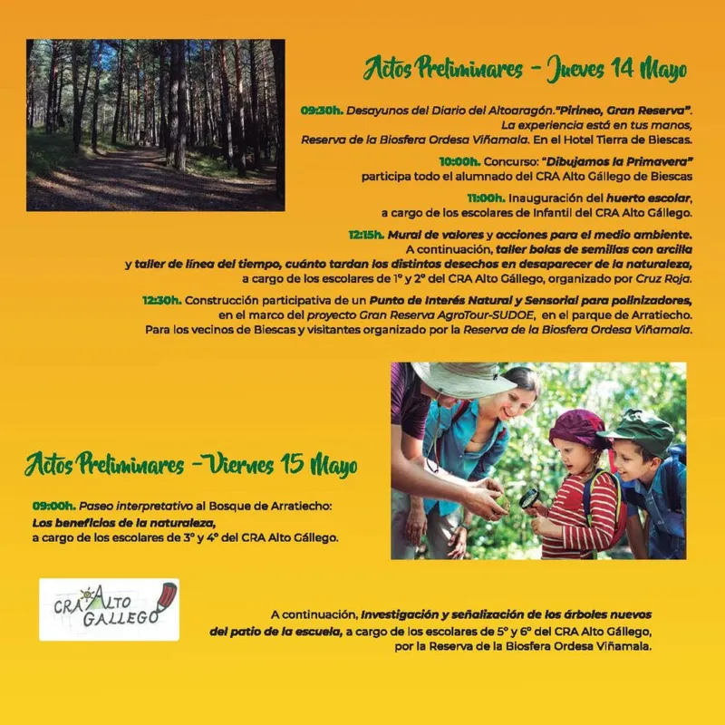 Biescas celebra la XV Feria de la Primavera los días 16 y 17 de mayo