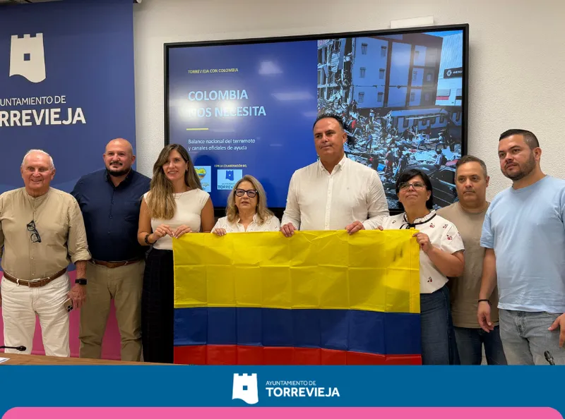 Torrevieja se une a la ayuda humanitaria para las víctimas del terremoto en Colombia