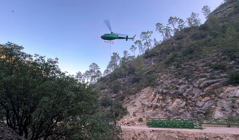La Junta invierte medio millón de euros en la reconstrucción del sendero del río Borosa en Cazorla