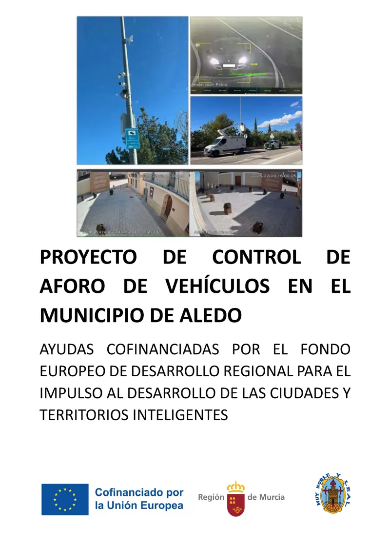 Aledo estrena un sistema de control de aforo de vehículos para mejorar la movilidad