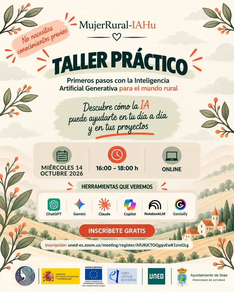 Ibias impulsa la capacitación digital de las mujeres rurales con un taller de Inteligencia Artificial