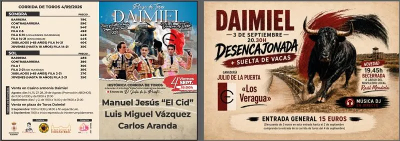 Daimiel confirma su corrida de toros para la Feria tras superar recursos judiciales
