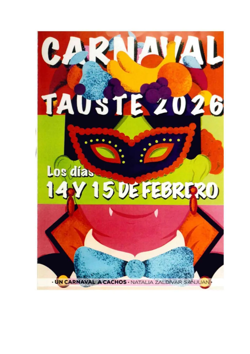 Tauste anuncia su programa de Carnaval para el 14 y 15 de febrero