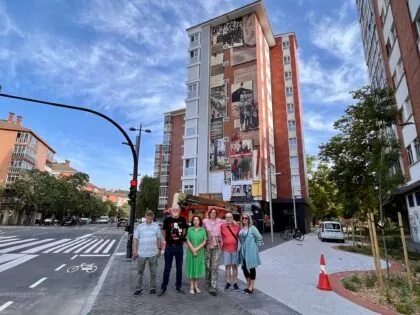 Avanza la instalación del mural conmemorativo del 3 de Marzo en Zaramaga