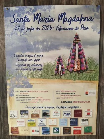 Villanueva de Pría celebra la Fiesta de La Magdalena con un programa repleto de actividades