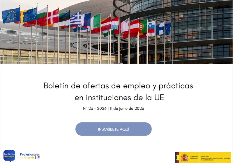 Oportunidades laborales y prácticas en instituciones de la Unión Europea