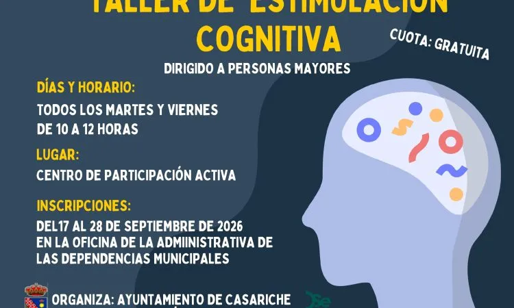 Casariche abre inscripciones para taller gratuito de estimulación cognitiva para mayores