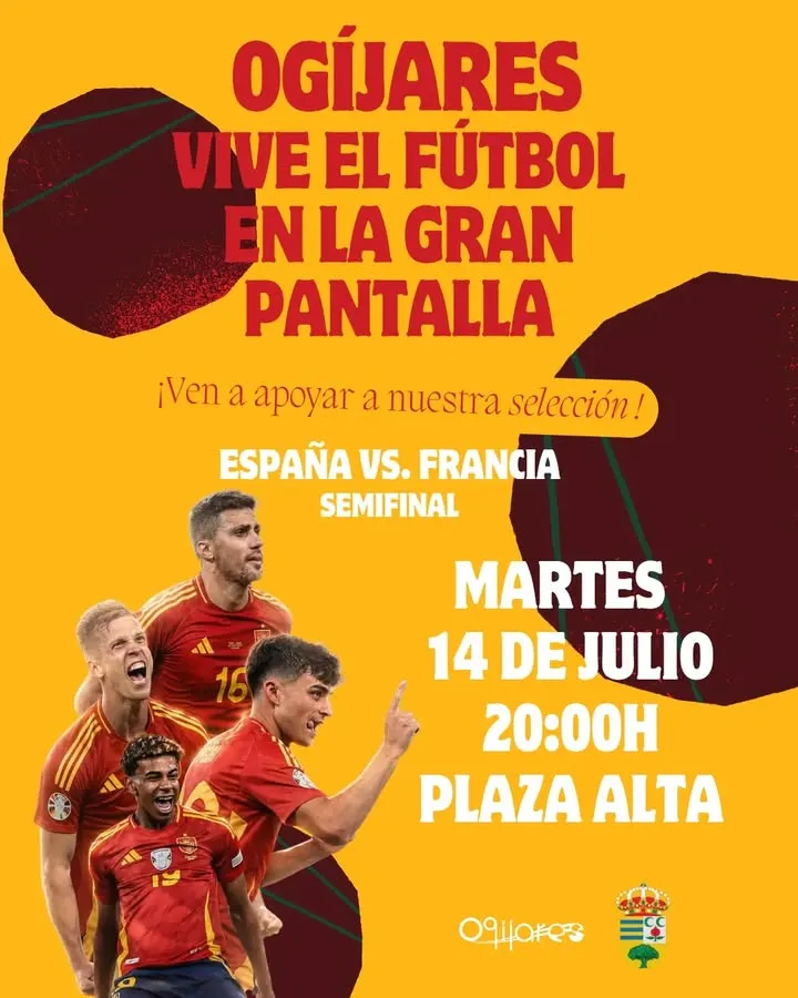 Ogíjares retransmite la semifinal del Mundial de fútbol en la Plaza Alta