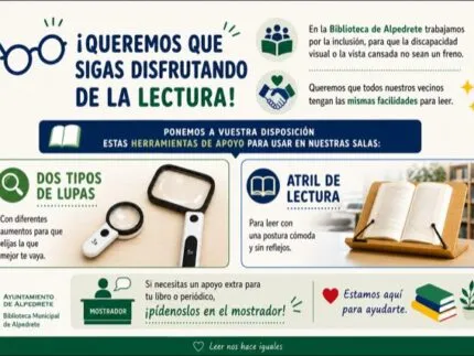 Alpedrete facilita la lectura a personas con discapacidad visual