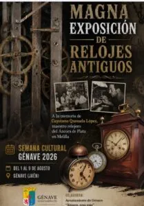 Génave acoge una exposición de relojes en homenaje al maestro Cayetano Quesada
