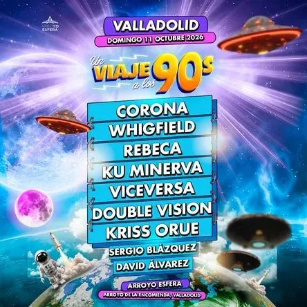 Arroyo de la Encomienda revive los 90 con el festival 'Un Viaje a los 90s'