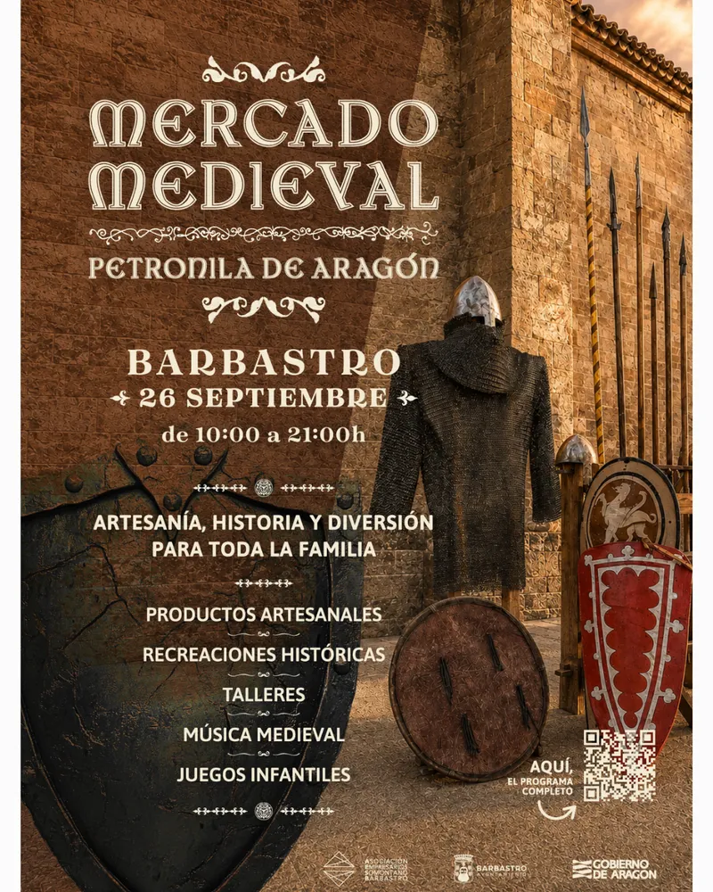 Barbastro celebra el Mercado Reina Petronila el 26 de septiembre