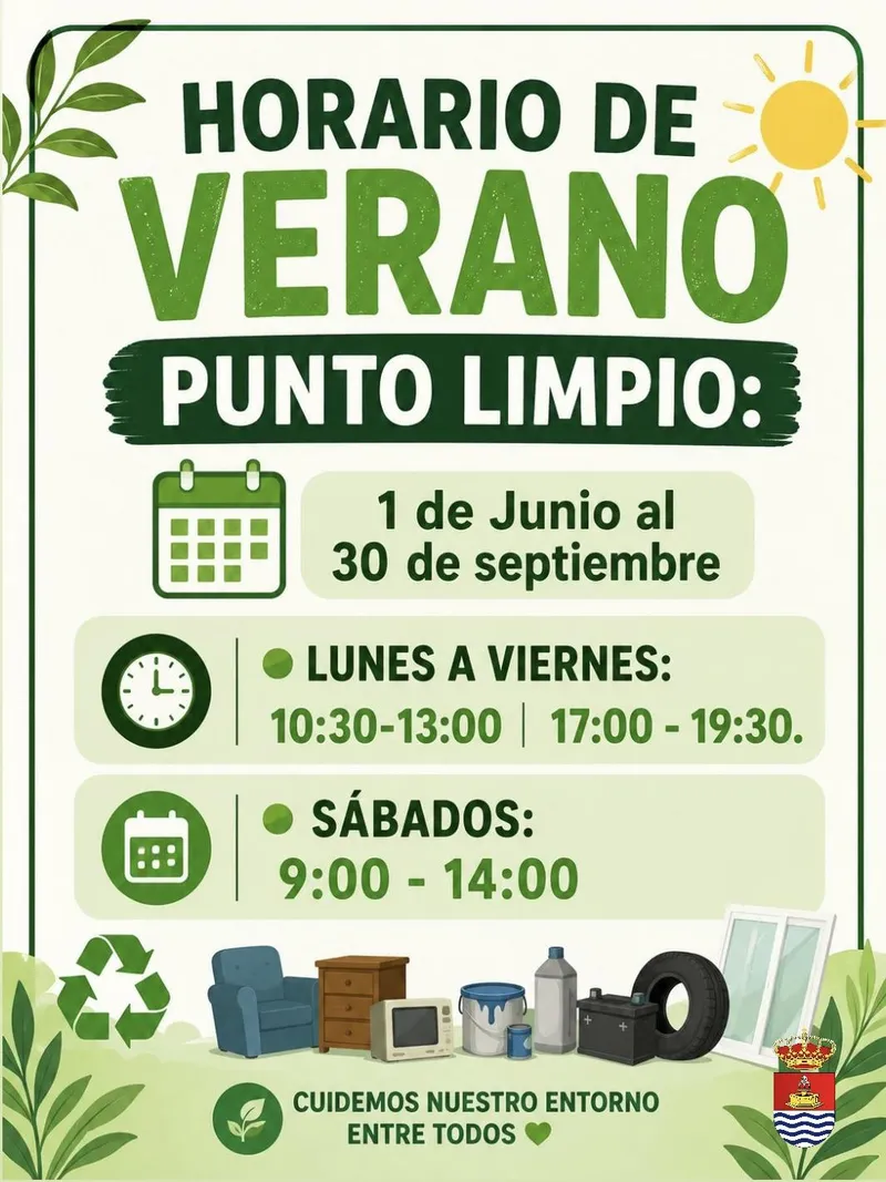 El Punto Limpio de Bargas estrena horario de verano a partir de junio