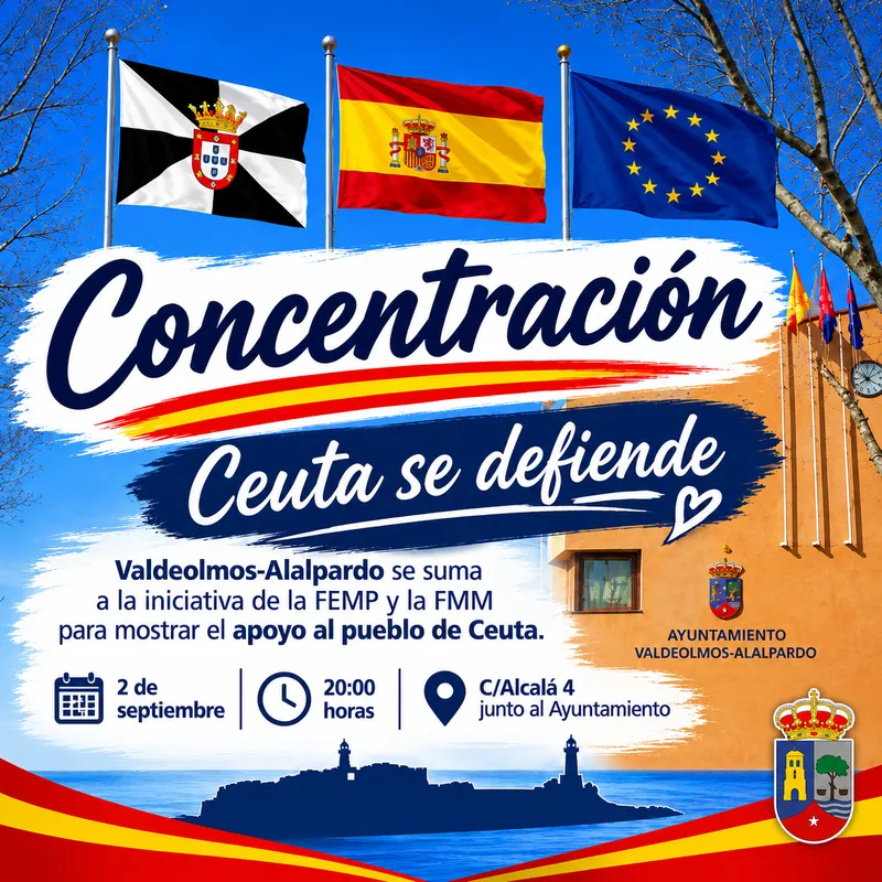 Valdeolmos-Alalpardo convoca concentración de apoyo a Ceuta