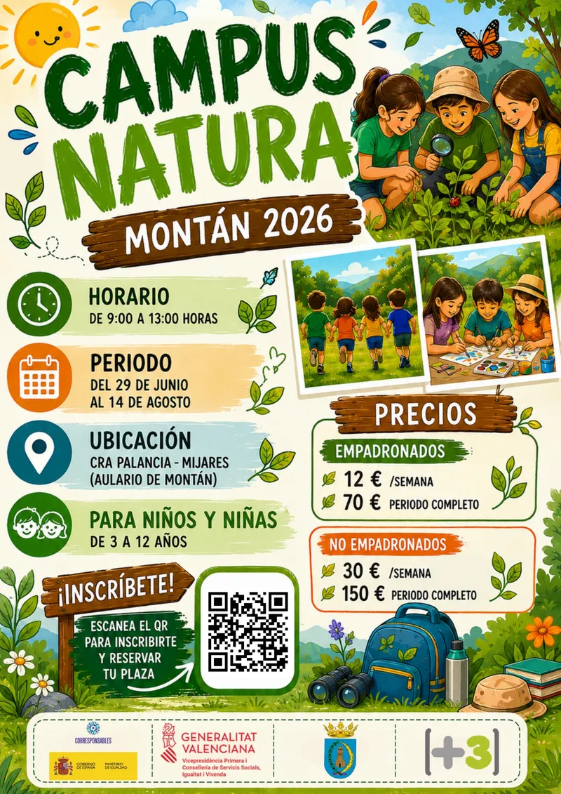 Montán lanza su Escuela de Verano 2026 para niños de 3 a 12 años
