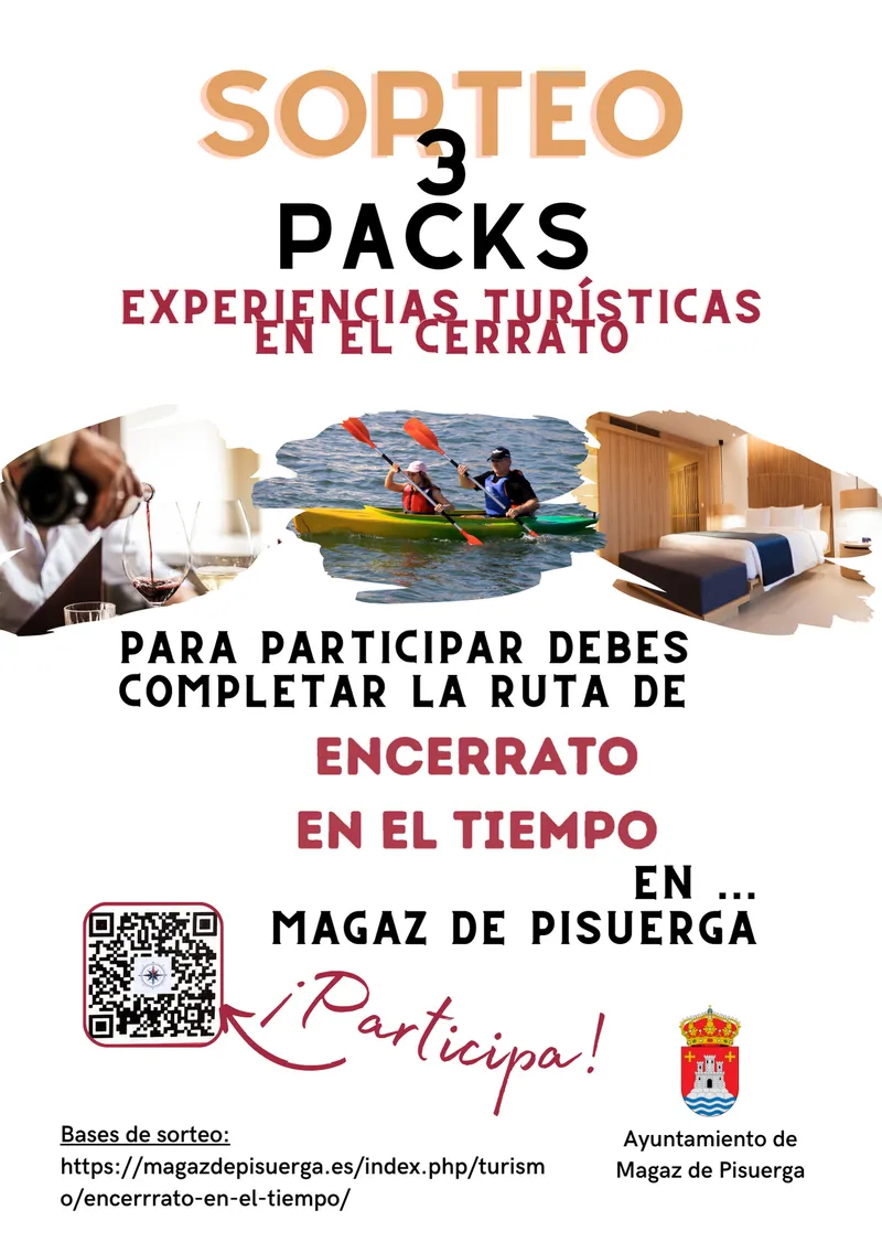 Magaz de Pisuerga sortea un pack de experiencias para promocionar la ruta 'Encerrato en el tiempo'