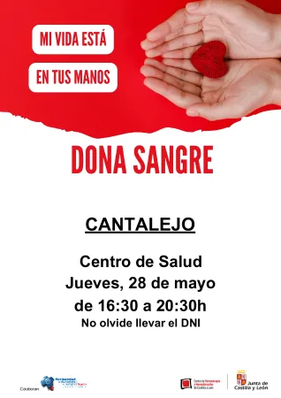 Cantalejo organiza una jornada de donación de sangre el 28 de mayo