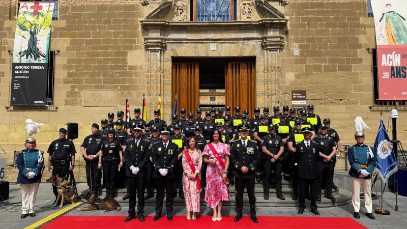 La Policía Local de Huesca celebra 165 años con la Medalla de Oro de la Ciudad