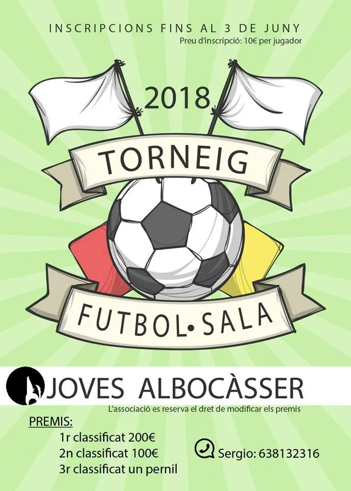 Albocàsser celebra un torneo de fútbol sala el próximo verano