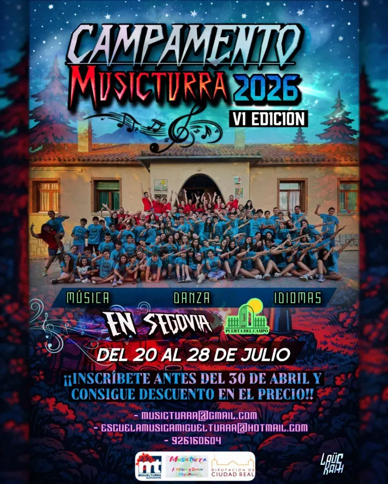 Miguelturra celebra la sexta edición del campamento de verano "MUSICTURRA"