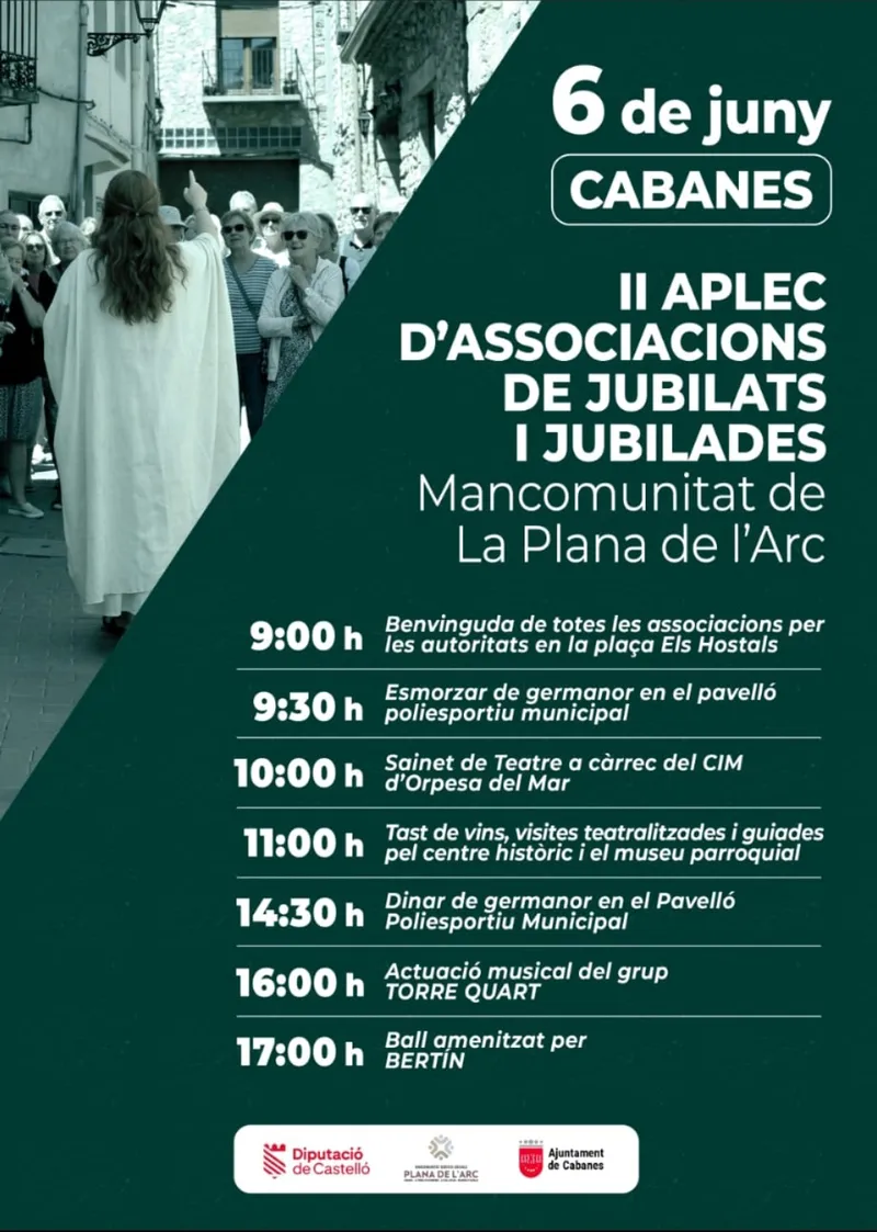 Cabanes celebra el II Aplec de Jubilados con cultura, gastronomía y música