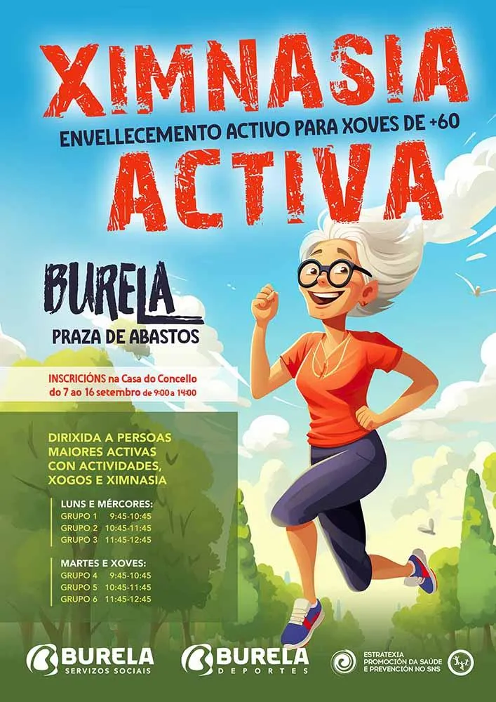 Burela lanza 'Gimnasia Activa' para mayores de 60 años