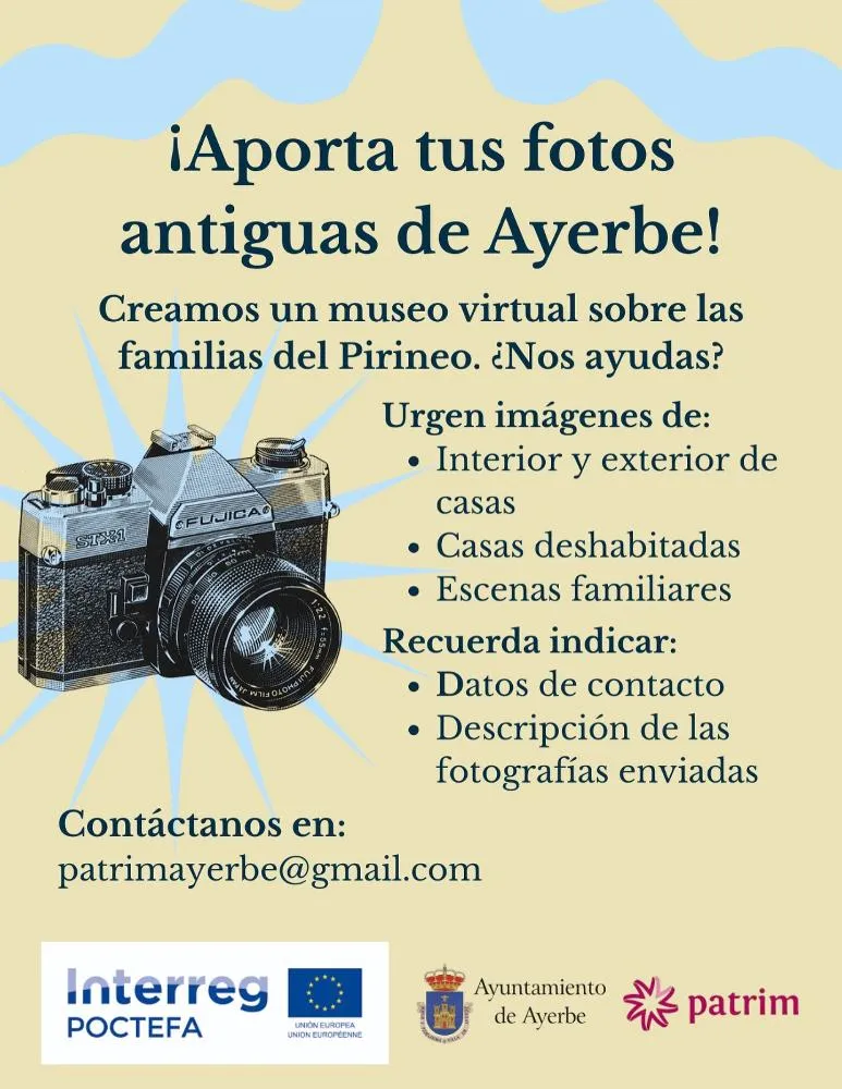 Ayerbe busca fotografías antiguas para crear un museo virtual de sus familias