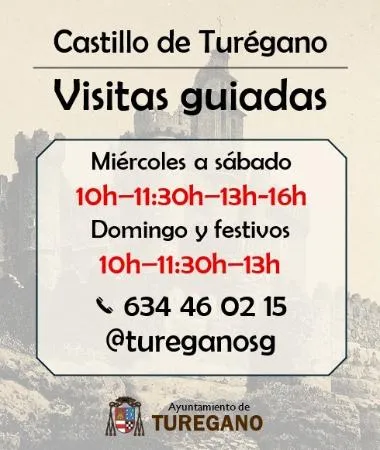 Turégano abre sus puertas a visitas guiadas de miércoles a domingo