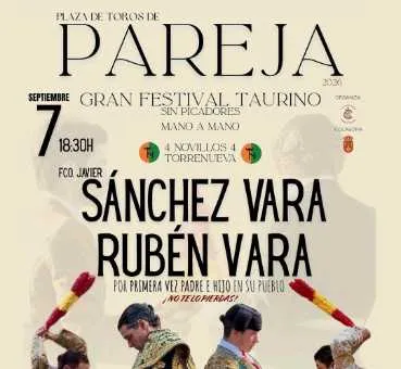 Sánchez Vara y su hijo Rubén protagonizan un mano a mano histórico en Pareja