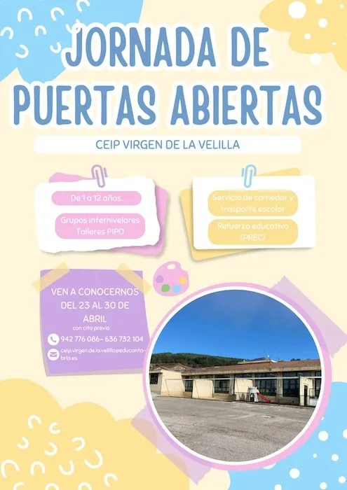 El CEIP Virgen de la Velilla abre sus puertas a futuras familias